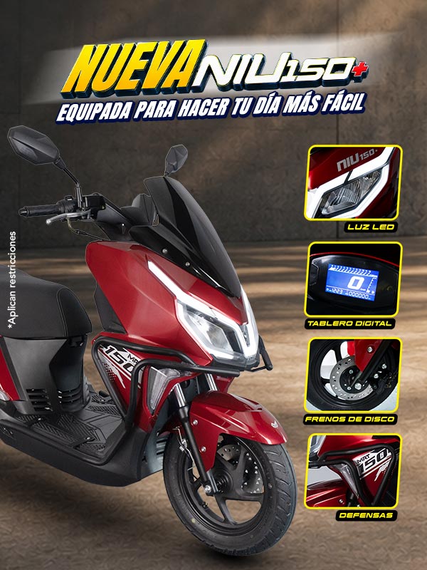 NIU150+ motocicleta moto scooter 150